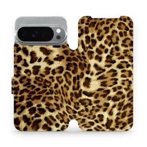 Flipové pouzdro Mobiwear - Google Pixel 10 Pro XL - VA33P Leopardí vzor