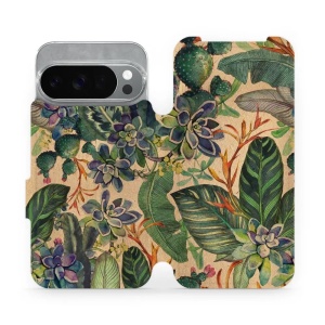Flipové pouzdro Mobiwear - Google Pixel 10 Pro - VP05S Sukulenty