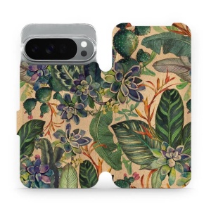 Flipové pouzdro Mobiwear - Google Pixel 10 Pro XL - VP05S Sukulenty