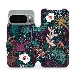 Flipové pouzdro Mobiwear - Google Pixel 10 Pro - VP13S Temná flóra