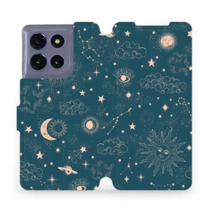 Flipové pouzdro Mobiwear - Motorola Moto G86 5G - VP14S Magický vesmír