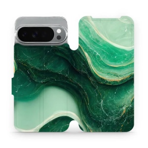 Flipové pouzdro Mobiwear - Google Pixel 10 Pro XL - VP38S Zelený mramor