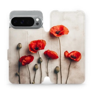 Flipové pouzdro Mobiwear - Google Pixel 10 Pro XL - VP42S Vlčí máky