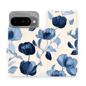 Flipové pouzdro Mobiwear - Google Pixel 10 - VP73S Modrá krása květů