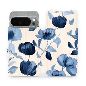 Flipové pouzdro Mobiwear - Google Pixel 10 Pro - VP73S Modrá krása květů