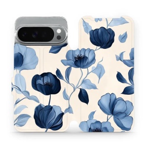 Flipové pouzdro Mobiwear - Google Pixel 10 Pro XL - VP73S Modrá krása květů