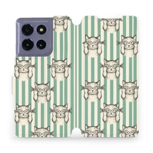 Flipové pouzdro Mobiwear - Motorola Moto G86 5G - VP90S Číča ryby