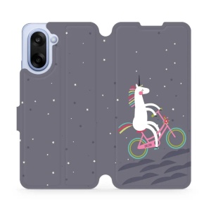 Flipové pouzdro Mobiwear - OnePlus Nord CE5 - V024P Jednorožec na kole