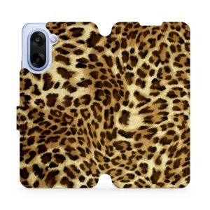 Flipové pouzdro Mobiwear - OnePlus Nord CE5 - VA33P Leopardí vzor