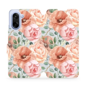Flipové pouzdro Mobiwear - OnePlus Nord CE5 - MP02S Pastelové květy