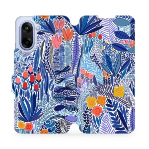 Flipové pouzdro Mobiwear - OnePlus Nord CE5 - MP03P Modrá květena