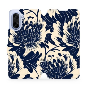 Flipové pouzdro Mobiwear - OnePlus Nord CE5 - VA40S Modré a béžové květy