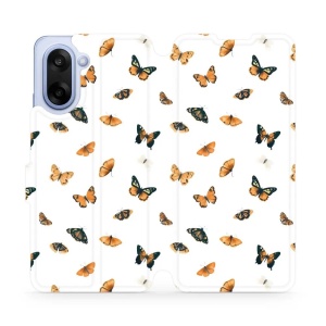 Flipové pouzdro Mobiwear - OnePlus Nord CE5 - VP77S Oranžoví motýlci