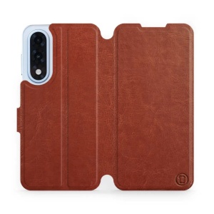 Flipové pouzdro Mobiwear - OnePlus Nord 5 - Hnědé a šedé