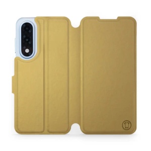 Flipové pouzdro Mobiwear - OnePlus Nord 5 - Zlatavé a šedé
