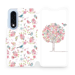 Flipové pouzdro Mobiwear - OnePlus Nord 5 - M120S Strom a ptáčci
