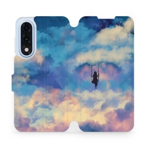 Flipové pouzdro Mobiwear - OnePlus Nord 5 - MR09S Dívka na houpačce v oblacích