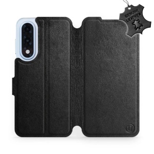 Kožené flip pouzdro Mobiwear - OnePlus Nord 5 - Černé