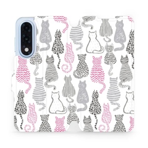 Flipové pouzdro Mobiwear - OnePlus Nord 5 - MX01S Kočičí zádíčka