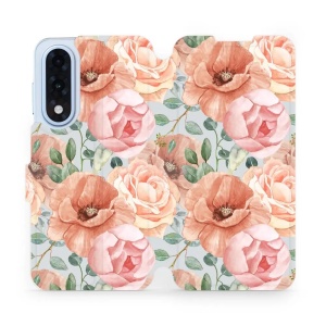 Flipové pouzdro Mobiwear - OnePlus Nord 5 - MP02S Pastelové květy
