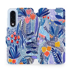 Flipové pouzdro Mobiwear - OnePlus Nord 5 - MP03P Modrá květena