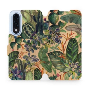 Flipové pouzdro Mobiwear - OnePlus Nord 5 - VP05S Sukulenty