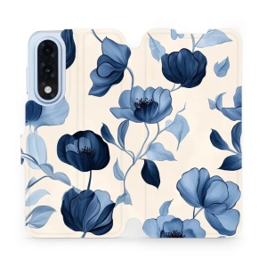 Flipové pouzdro Mobiwear - OnePlus Nord 5 - VP73S Modrá krása květů