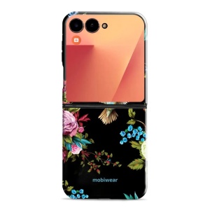 Odolný obal Mobiwear Elite Pro - Samsung Galaxy Z Flip 7 - ED09E Ptáček a květy