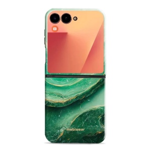 Odolný obal Mobiwear Elite Pro - Samsung Galaxy Z Flip 7 - EP38E Zelený mramor