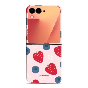 Odolný obal Mobiwear Elite Pro - Samsung Galaxy Z Flip 7 - EP84E Jahody a borůvky - VÝPRODEJ