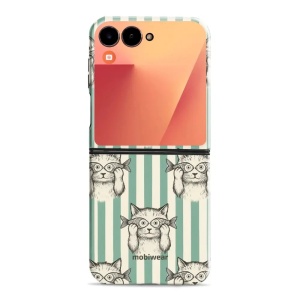 Odolný obal Mobiwear Elite Pro - Samsung Galaxy Z Flip 7 - EP90E Číča ryby