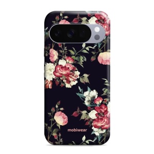 Odolný obal Mobiwear Elite Pro - Google Pixel 10 Pro - ED11E Růže na černé