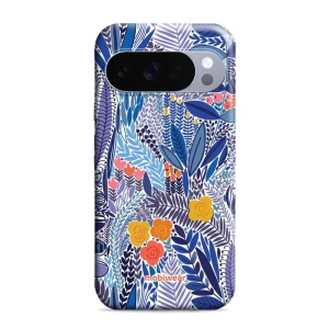 Odolný obal Mobiwear Elite Pro - Google Pixel 10 Pro - EP03E Modrá květena
