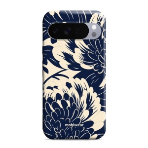 Odolný obal Mobiwear Elite Pro - Google Pixel 10 Pro XL - EA40E Modré a béžové květy