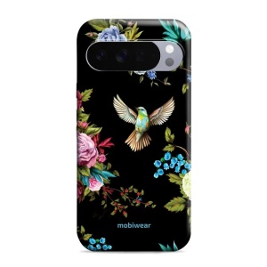 Odolný obal Mobiwear Elite Pro - Google Pixel 10 Pro XL - ED09E Ptáček a květy