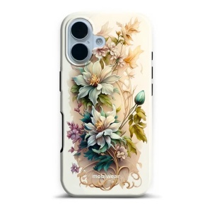 Odolný obal Mobiwear Elite Pro - Apple iPhone 17 - E014E Krémové květy