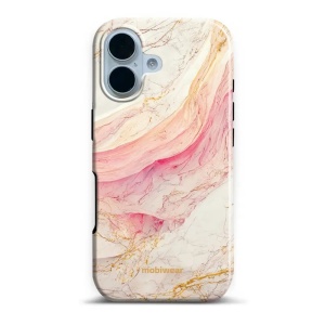 Odolný obal Mobiwear Elite Pro - Apple iPhone 17 - EP32E Růžový a zlatavý mramor