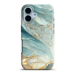 Odolný obal Mobiwear Elite Pro - Apple iPhone 17 - EP34E Zelenkavý a zlatavý mramor