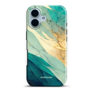 Odolný obal Mobiwear Elite Pro - Apple iPhone 17 - EP37E Zlatavý a zelenkavý mramor