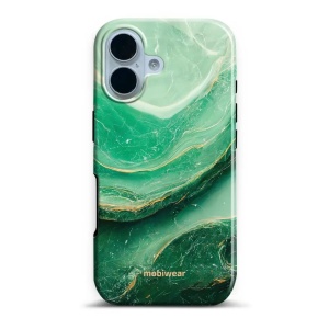 Odolný obal Mobiwear Elite Pro - Apple iPhone 17 - EP38E Zelený mramor