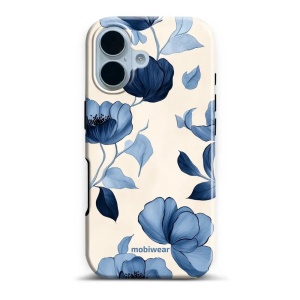Odolný obal Mobiwear Elite Pro - Apple iPhone 17 - EP73E Modrá krása květů