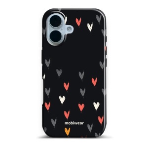 Odolný obal Mobiwear Elite Pro - Apple iPhone 17 - EP79E Srdíčka