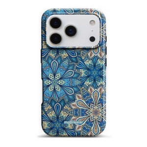 Odolný obal Mobiwear Elite Pro - Apple iPhone 17 Pro - E108E Modré mandala květy