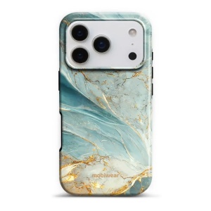 Odolný obal Mobiwear Elite Pro - Apple iPhone 17 Pro - EP34E Zelenkavý a zlatavý mramor
