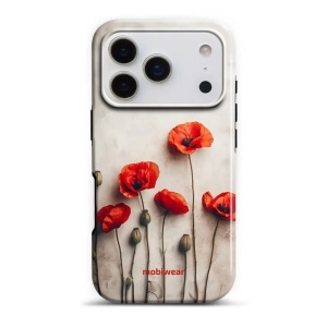 Odolný obal Mobiwear Elite Pro - Apple iPhone 17 Pro - EP42E Vlčí máky