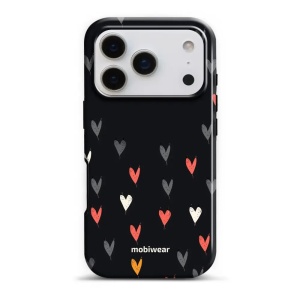 Odolný obal Mobiwear Elite Pro - Apple iPhone 17 Pro - EP79E Srdíčka