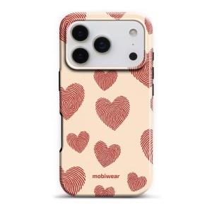 Odolný obal Mobiwear Elite Pro - Apple iPhone 17 Pro - EP93E Otisk srdce