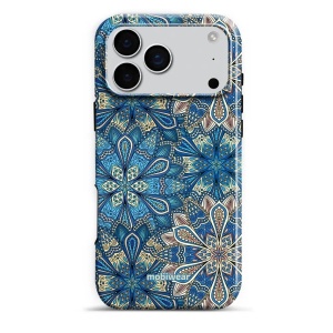 Odolný obal Mobiwear Elite Pro - Apple iPhone 17 Pro Max - E108E Modré mandala květy