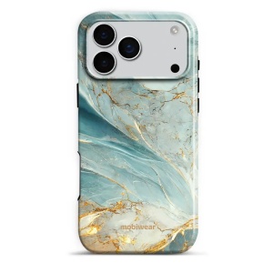 Odolný obal Mobiwear Elite Pro - Apple iPhone 17 Pro Max - EP34E Zelenkavý a zlatavý mramor