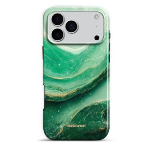 Odolný obal Mobiwear Elite Pro - Apple iPhone 17 Pro Max - EP38E Zelený mramor
